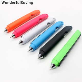 [wonderfulbuying] Bolígrafo de plástico con tijeras plegables cuchillo regla de escritura plumas herramienta oficina caliente (5)