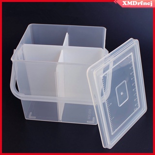transparente coser hilo caja vacía caja de almacenamiento titular contenedor a prueba de polvo caso