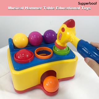 Su martillo bola juguete creativo educativo de plástico niño desarrollo juego de mesa para el hogar