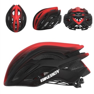dsfodoi bikeboy casco de bicicleta rojo carretera montaña cascos de ciclismo integralmente moldeado ce mtb hombres mujeres ultraligero casco de bicicleta