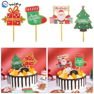 urify regalos decoración de navidad adorno diy acrílico decoración de tarta feliz árbol de navidad pastel top suministros de fiesta en casa impresiones 3d muñeco de nieve