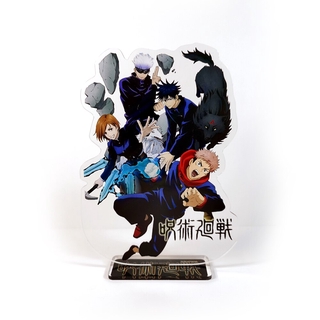 Jujutsu Kaisen group Yuji Itadori Gojo Satoru Kugisaki Nobara Fushiguro Megumi GM Soporte Acrílico Figura Modelo De Tarta topper anime