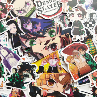 100 unids/set Demon Slayer Stickers: Kimetsu no Yaiba, pegatinas Anime, Doodle pegatinas