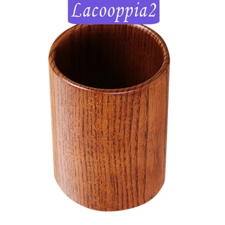 [Lacooppia2] soporte redondo de madera para cubiertos de madera, 11 x 8 cm