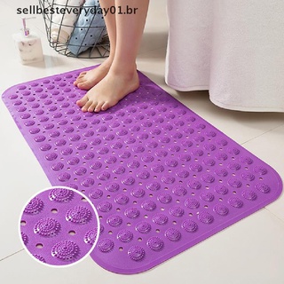 [sellbesteveryday01.br] Alfombrilla de baño antideslizante para ducha de baño de PVC, partículas de masaje, almohadilla de pie.