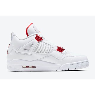High Quality Nike Nike Air Jordan 4 Shoes Metallic White/University Red-Metallic Silver CT8527-112 Air Jordan Sneaker Shoes