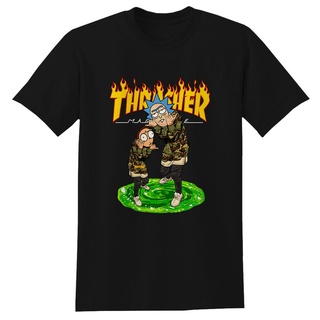 Cool Regalo De Navidad Rick And Morty Thrasher Camiseta Novedad