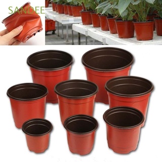 SANDEE Mini Flower Pot Round Planters Plant Pot Plant Garden Supplies Vegetation Succulents Soft Plastic 10 pcs Nursery Pots
