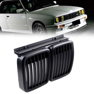 Repuesto de rejilla delantera para BMW E30 serie 3 M3 campana frontal parachoques parrilla mate negro 1982-1994 (5)