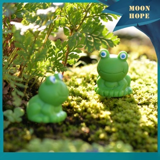 (Moon Hope) juego De 10 adornos De animales en Miniatura ranas lindas Para muñecas (1)