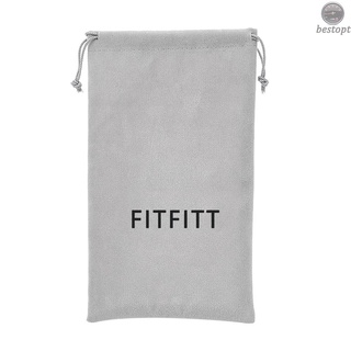 Bolsa De almacenamiento Fitfitt gris con cordón De 13.5x23.5cm