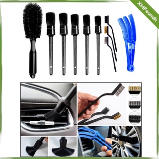 10x Premium Car Auto Detailing Brush Kit Interior Wheel Clean Brush Set Tool