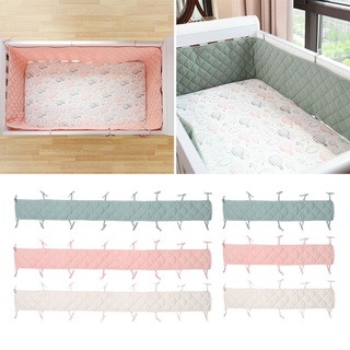FL cama de bebé parachoques de doble cara desmontable recién nacido cuna alrededor de cuna Protector decoración (6)