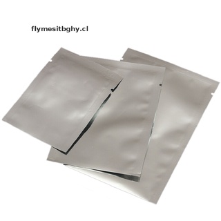 100 x papel de aluminio plateado mylar bolsa de vacío bolsas selladoras paquete de almacenamiento de alimentos [cl]