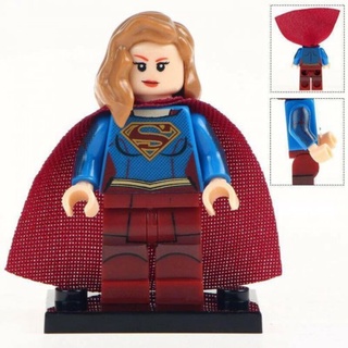 Lego Supergirl minifigura Super héroe DC Batman Batgirl juguetes