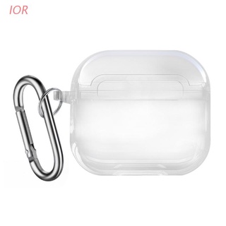 Ior funda protectora transparente para Apple Airpod pro 3/funda protectora inalámbrica TPU/funda de silicona