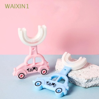 WAIXIN1 Manual De Silicona Reemplazable Cabeza Bebé Cuidado Dental Limpiador De Dientes En Forma De U Cepillo Para Niños/Multicolor