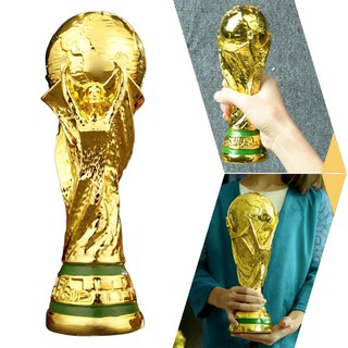 💕Trofeo de fútbol de la copa del mundo de la nl réplica de resina trofeo modelo de fútbol ventilador regalo