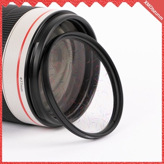 colorido 77mm estrella filtro llamarada lente de cámara dibujo espejo clásico anamorfo (8)