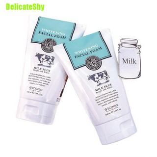 Delicateshy limpiador de espuma de aminoácidos ácido hialurónico lavado facial para combinación de piel