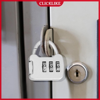 (clicklike) zinc 3 dígitos código combinación contraseña cerradura mini maleta de transporte