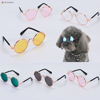lindos lentes de sol plegables vintage redondos para fiestas/disfraz de fotos/accesorios para cachorro/gato