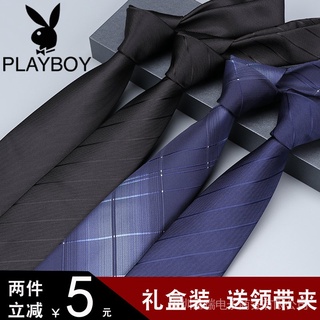 0ll1 Playboy negro lazo hombres Formal 8cm trabajo de negocios entrevista profesional mano