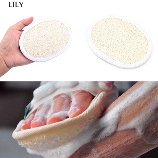 [LILY] New natural loofah luffa bath shower sponge body scrubber exfoliator washing pad (1)