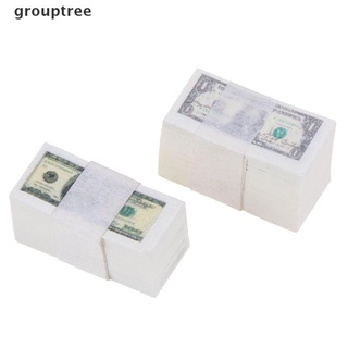 grouptree escala 1/12 a bundle miniature play money us $100/$1banknotes cl (4)