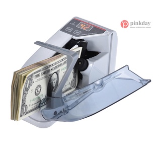 Mini práctico billete de efectivo contador de billetes de dinero de la máquina de conteo de divisas AC o batería alimentado0