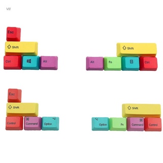 VII Replaceable Mac/WIN Mechanical Keyboard Keycaps OEM Profile PBT CMYK Modifiers 10 Keys -Laser Engraved Keycaps