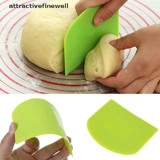 [attractivefinewell] raspador de masa cuchillo de mantequilla de plástico crema suave pastel espátula hornear pastelería herramienta