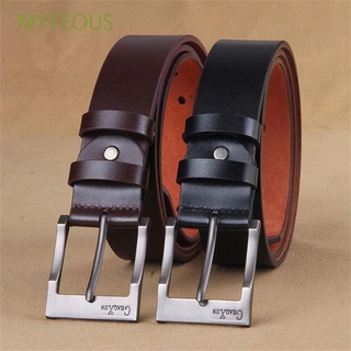 MYFEOUS Trend Wide Trouser Belt Business Cinch Waistband Needle Buckle Leisure Waist Sealing Stretch Man Waist Belt
