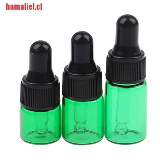 [hamaliel] 10 botellas de vidrio ámbar 3/2/1 ml para aceites esenciales con Glas (3)