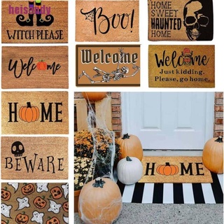 [hei] Alfombra de puerta Vintage para Halloween, hogar, decoración de cocina, absorbente, alfombra de baño MY581