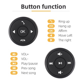 Control remoto Universal para volante de coche android ventana Bluetooth botón Universal inalámbrico