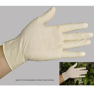 9 Inch Class A Powder-Free Latex Gloves Universal Cleaning Work Finger Gloves
