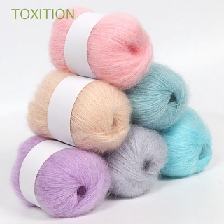 TOXITION 25g/Ball Smooth Angola Mohair Fine Crochet Wool Yarn Shawl Scarf Clothing Hat Delicate Soft Knitting