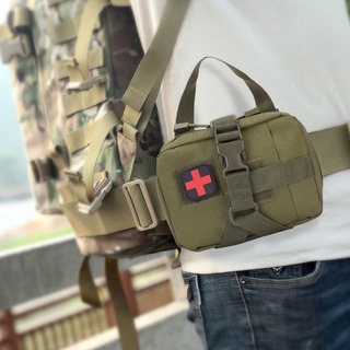 [mee]kit de primeros auxilios de emergencia molle portátil de supervivencia al aire libre bolsa de cintura médica