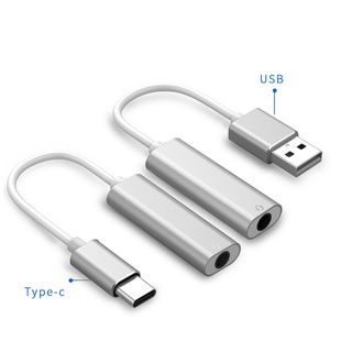 USB type-C A 3.5 mm Jack Estéreo Auriculares Cable Adaptador De Audio Tarjeta De Sonido Externa