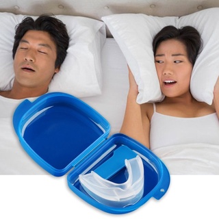 [0913] protector bucal para detener los dientes de molienda anti ronquidos bruxismo con caja de ayuda para dormir