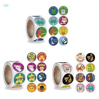 Guu 500 pzs/rollo Animal De dibujos Animados De dibujos Animados De maestros Reward stickers Para álbumes De recortes Etiquetas De decoración De estudiantes