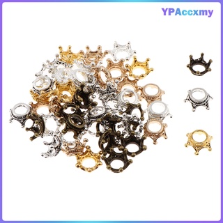 50 x abalorios de aleación de corona para hacer joyas accesorios para collar pulsera colgante