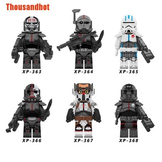 [Thousandhot] Bad Batch Clone Troopers Hunter Crosshair Tech Wrecker Echo bloques de construcción juguete