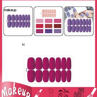 [Mk] Calcomanías de uñas coloridas de alta saturación envolturas completas tiras de esmalte calcomanías de arte de alta saturación para mujer