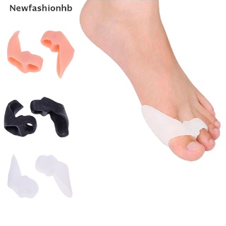 (newfashionhb) 2pcs gel de silicona juanete separador del dedo del pie corrector hallux valgus guardia cuidado de pies en venta