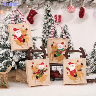 (Redhot) 2022 navidad Santa sacos alce caramelo bolsa de navidad decoraciones bolsas de navidad
