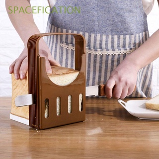 spacefication creativo pan cutte gadgets tostadas rebanador de pan rebanada estante uso en el hogar conveniencia plástico herramientas de hornear ayudas de cocina herramientas de corte (1)