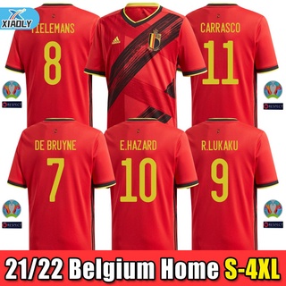 【Fans】 20/21 Bélgica casa fans jersey 2020-21 Peligro DE BRUYNE Jersey DE fútbol