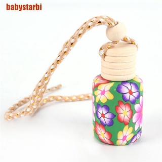 [babystarbi] ambientador de aire colgante para coche, diseño floral, difusor de perfume, botella de fragancia (6)
